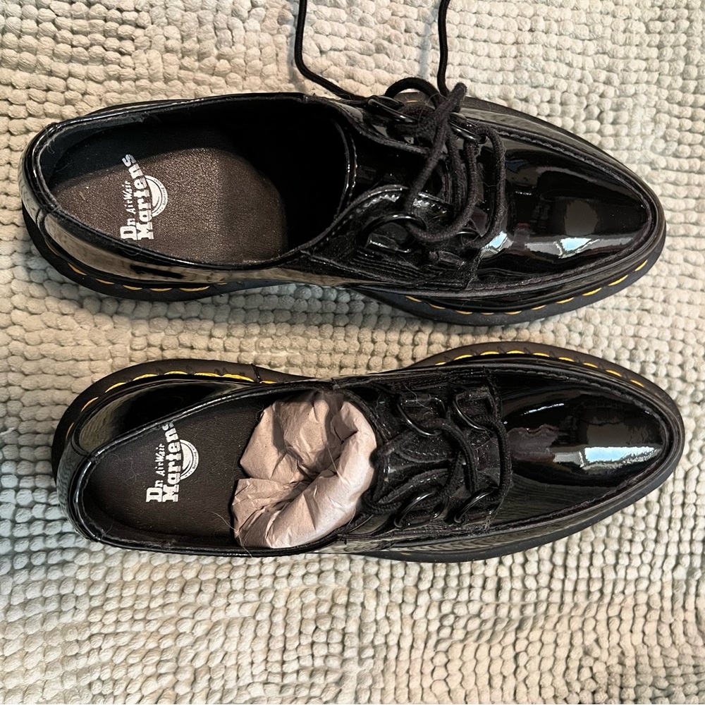 Dr. Marten’s Black Patent Leather Oxfords